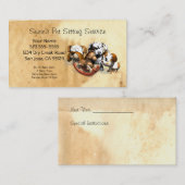 Carte de visite du service de pose pour animaux (Devant / Derrière)