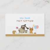 Carte de visite du service de remise pour animaux (Devant)