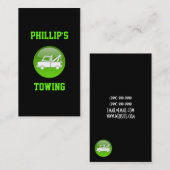 Carte de visite du service de remorquage de camion (Devant / Derrière)