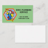 Carte de visite du service de réparation de plombe (Devant / Derrière)