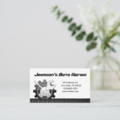 Carte de visite du service de réparation mécanique (Debout devant)