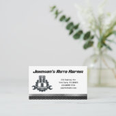 Carte de visite du service de réparation mécanique (Debout devant)