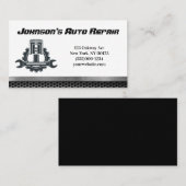 Carte de visite du service de réparation mécanique (Devant / Derrière)