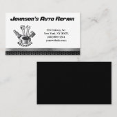 Carte de visite du service de réparation mécanique (Devant / Derrière)