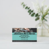 Carte de visite du service de réparation mécanique (Debout devant)