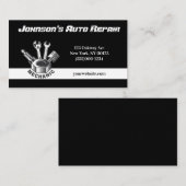 Carte de visite du service de réparation mécanique (Devant / Derrière)
