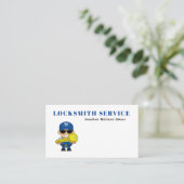 Carte de visite du service de serrurerie professio (Debout devant)