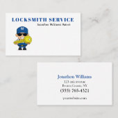 Carte de visite du service de serrurerie professio (Devant / Derrière)