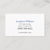 Carte de visite du service de serrurerie professio (Dos)