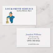 Carte de visite du service de serrurerie professio (Devant / Derrière)