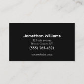 Carte de visite du service de serrurerie professio (Dos)