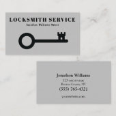 Carte de visite du service de serrurerie professio (Devant / Derrière)