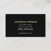 Carte de visite du service de serrurerie professio (Dos)