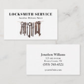 Carte de visite du service de serrurerie professio (Devant / Derrière)