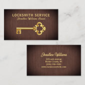 Carte de visite du service de serrurerie professio (Devant / Derrière)