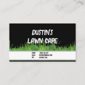 Carte de visite du service de soins de la pelouse (Devant)