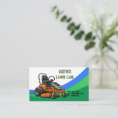 Carte de visite du service de soins de la pelouse (Debout devant)