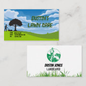 Carte de visite du service de soins de la pelouse (Devant / Derrière)