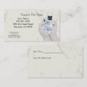 Carte de visite du service de soins pour animaux (Devant / Derrière)