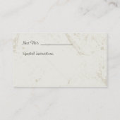 Carte de visite du service de soins pour animaux (Dos)