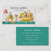 Carte de visite du service de soins pour animaux d (Devant / Derrière)