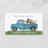 Carte de visite du service de soins pour animaux d (Devant)