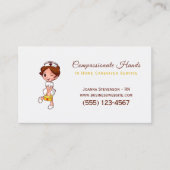 Carte de visite du service des soins infirmiers à (Devant)