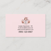 Carte de visite du service des soins infirmiers à  (Dos)