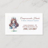 Carte de visite du service des soins infirmiers à  (Devant)