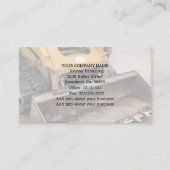 Carte de visite du service d'excavation (Devant)