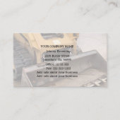 Carte de visite du service d'excavation (Devant)