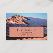 Carte de visite du service d'installation d'énergi (Devant)