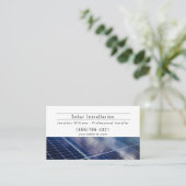 Carte de visite du service d'installation d'énergi (Debout devant)