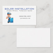 Carte de visite du service d'installation d'énergi (Devant / Derrière)