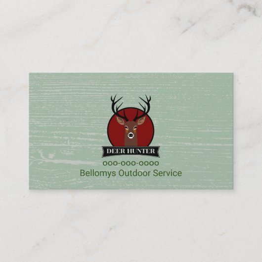 Carte de visite du service extérieur de Deer Head (Devant)