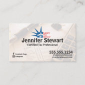 Carte de visite du service fiscal (Devant)