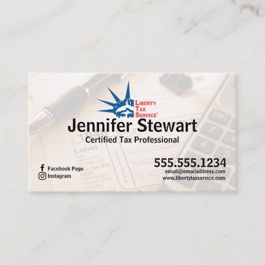 Carte de visite du service fiscal (Devant)