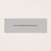 Carte de visite du site web baroque Mariage damass (Dos)