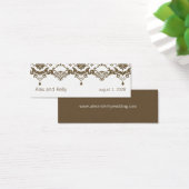 Carte de visite du site web Brown Baroque Mariage (Bureau)