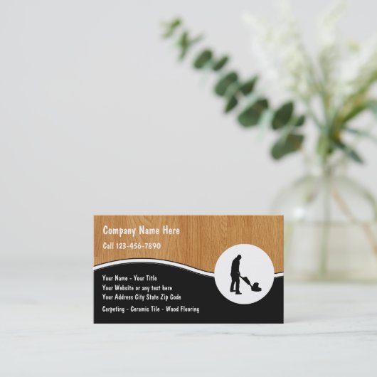 Carte de visite du sol (Debout devant)