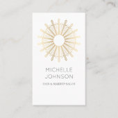 Carte de visite du soleil d'art déco (Devant)