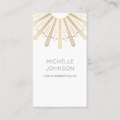 Carte de visite du soleil d'art déco (Devant)