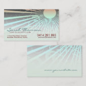 Carte de visite du soleil d'été (Devant / Derrière)