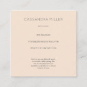 Carte de visite du soleil d'or de Faux (Dos)