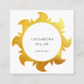 Carte de visite du soleil d'or de Faux (Devant)