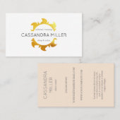 Carte de visite du soleil d'or de Faux (Devant / Derrière)