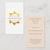 Carte de visite du soleil d'or de Faux (Devant / Derrière)