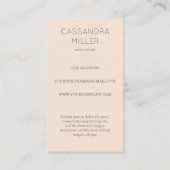 Carte de visite du soleil d'or de Faux (Dos)