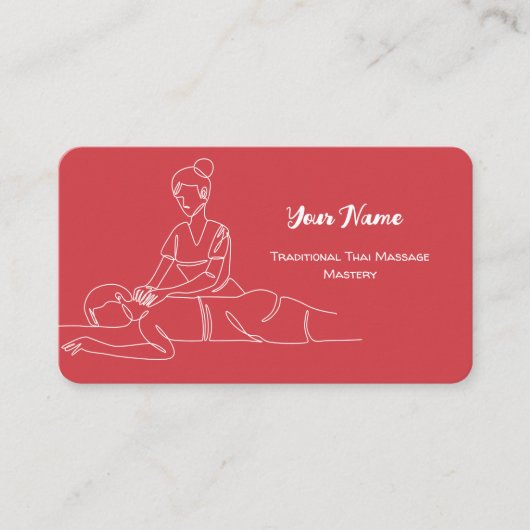 Carte de visite du Spa mobile de massage thaï (Devant)