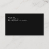Carte de visite du studio de musique Cool rouge fo (Dos)